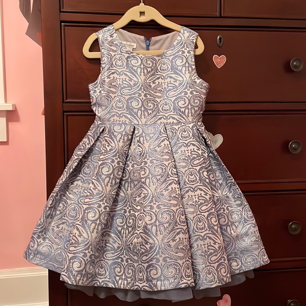 Chasing fireflies blue dress girls size 5